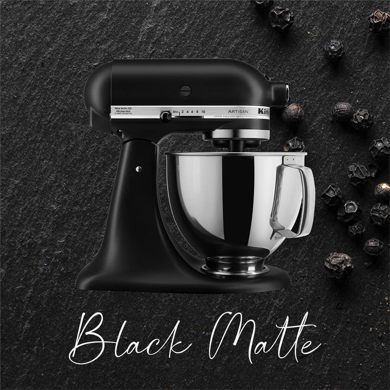 Combo Geladeira French Door 3 Portas 559L Cor Inox + Batedeira KitchenAid Artisan Cor Black Matte (BRO85MK + KEA30CP) - B8MK_KE3P_CJ -1786636182876