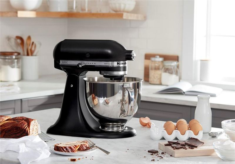 Combo Geladeira French Door 3 Portas 559L Cor Inox + Batedeira KitchenAid Artisan Cor Black Matte (BRO85MK + KEA30CP) - B8MK_KE3P_CJ -1786636265472