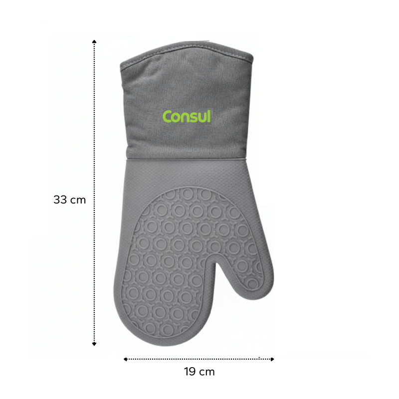 Luva Térmica de Silicone Cinza Consul - 600000000-1792520113319
