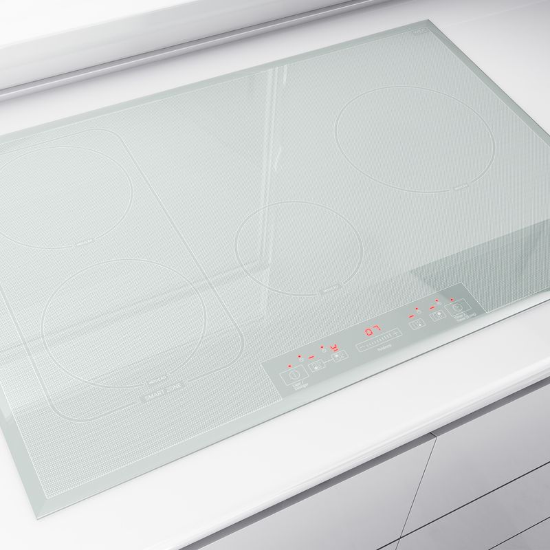 Cooktop 4 bocas de indução Brastemp Branco com smart zone Compra Certa