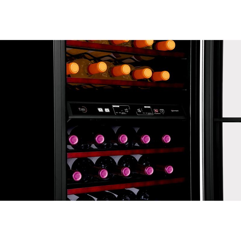 AdegaBrastempBZB31AEImagemComModeloVinhoTintoAdegaBrastempBZB31AEImagemDetalheDualZone