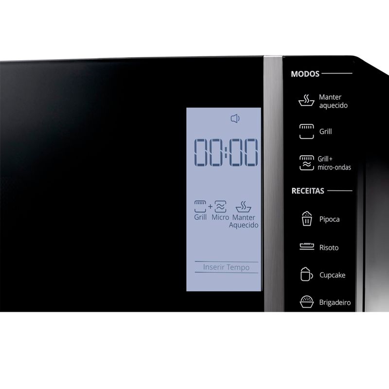 Brastemp_Micro_ondas_BMG45AE_Imagem_Detalhe_Painel_LCD_Integrado