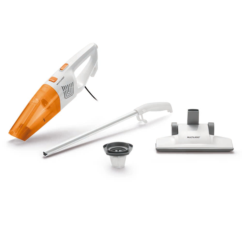 Aspirador de Pó Vertical e de Mão Multilaser 127V 700W Branco/Laranja - HO011 Menor preço em Aspirador de Pó Vertical e de Mão Multilaser 127V 700W Branco/Laranja - HO011