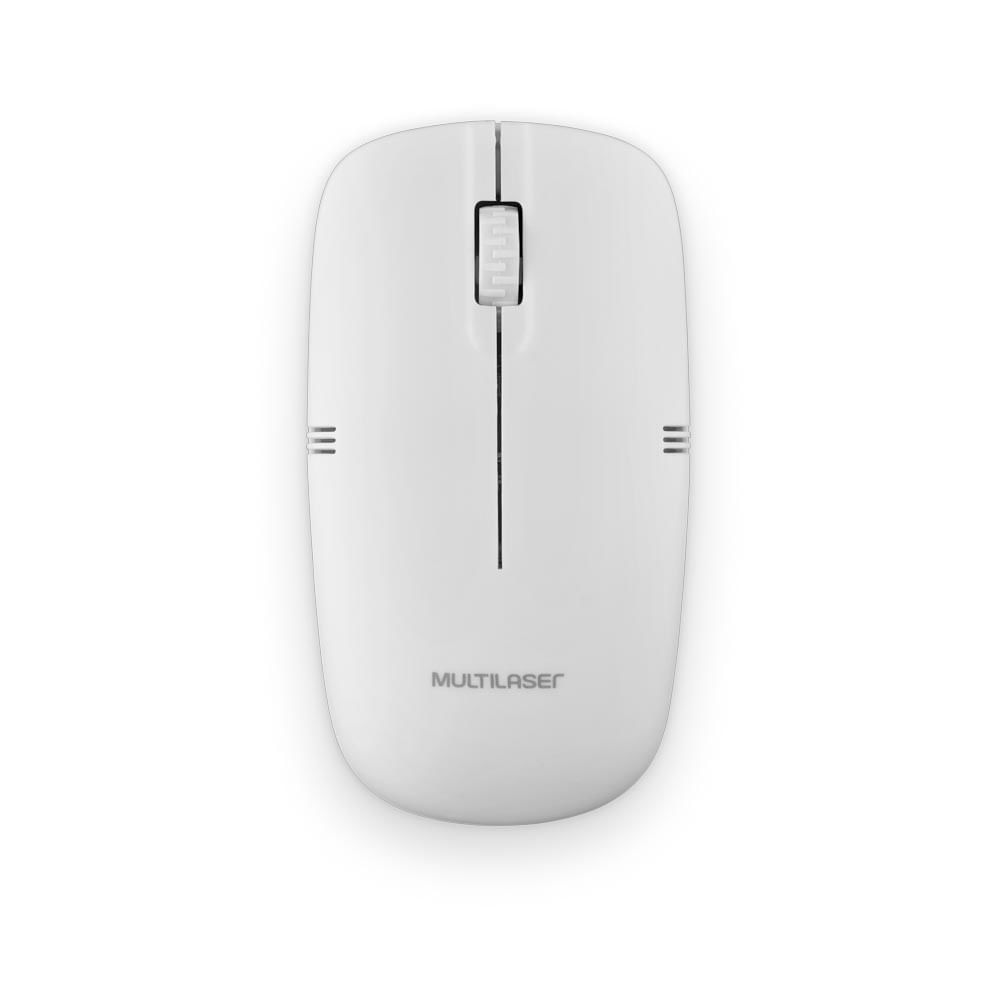 Mouse Sem Fio Lite 2.4GHZ 1200 DPI Usb Branco- MO286