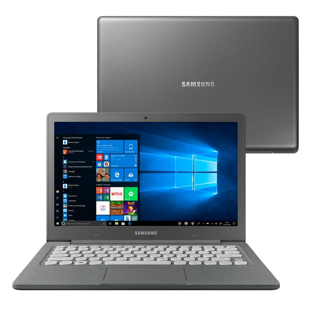 Menor preço em Notebook Samsung Flash F30 Intel Celeron 4GB 64GB SSD Full HD 13.3" W10 - Cinza