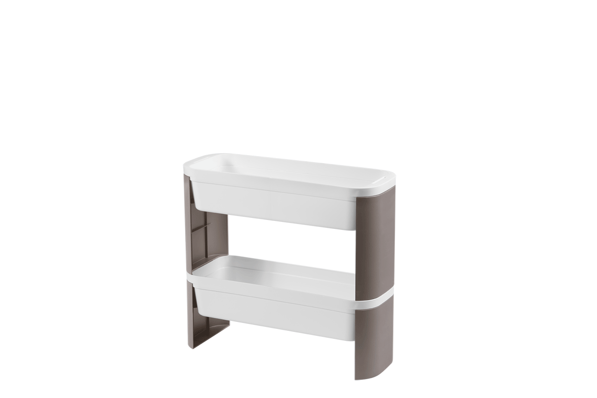 Organizador Slim 2 Andares Loft 44,83 x 17,34 x 42,9 cm Concreto Coza