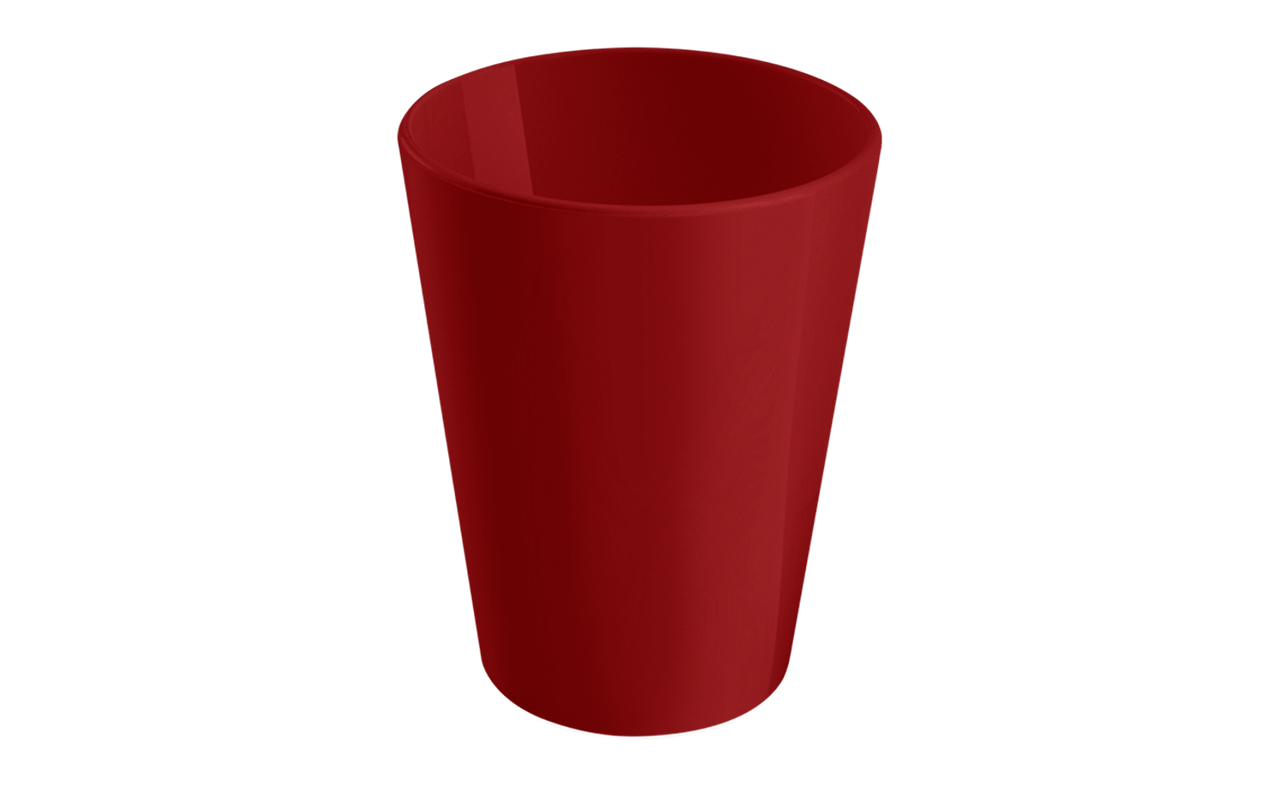 Copo Cônico Casual  8,4 x 8,4 x 10,7 cm 300 ml Vermelho Bold Coza