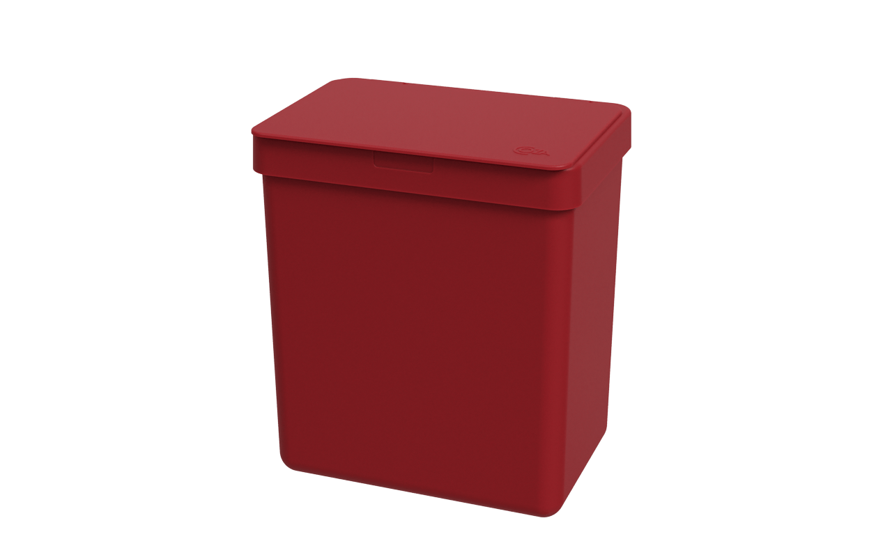 Lixeira Single 2,5 litros Coza 16,4 x 11,8 x 18,5 cm Vermelho Bold Coza