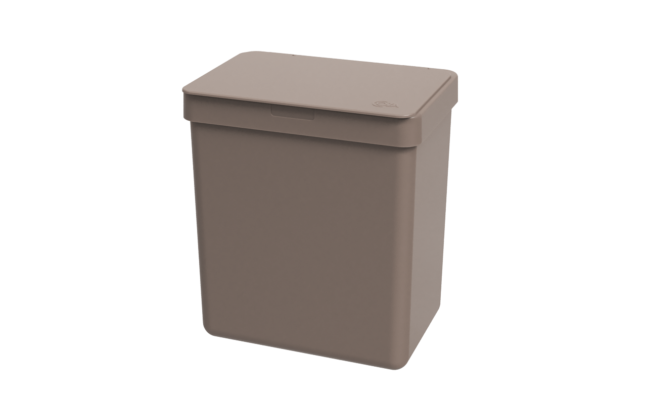Lixeira 2,5l Warm Gray Single Coza 16,4 x 11,8 x 18,5 cm