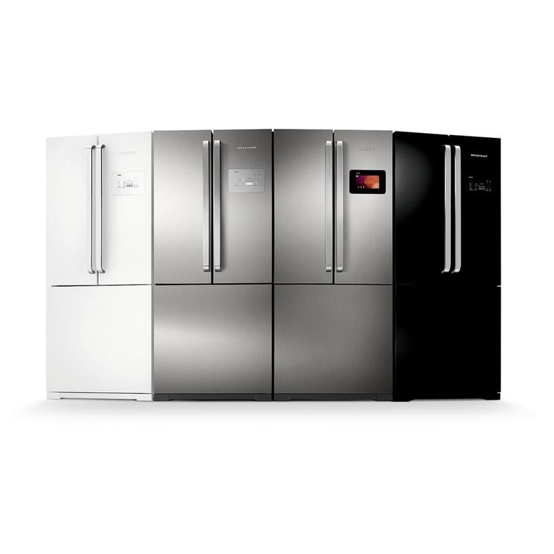 Geladeira Brastemp Frost Free Side Inverse 540 litros cor Inox