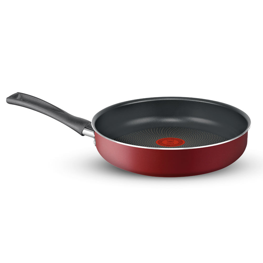 Frigideira Funda Rochedo Limpa Fácil 22cm Vermelho Menor preço em Frigideira Funda Rochedo Limpa Fácil 22cm Vermelho