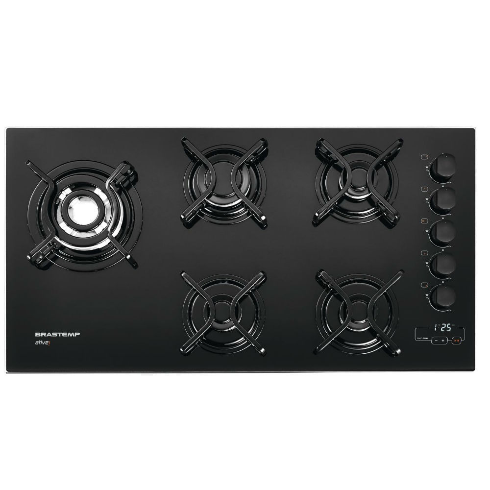 Cooktop 5 bocas Brastemp com quadrichama e timer touch - Outlet - BDT85AE_OUT