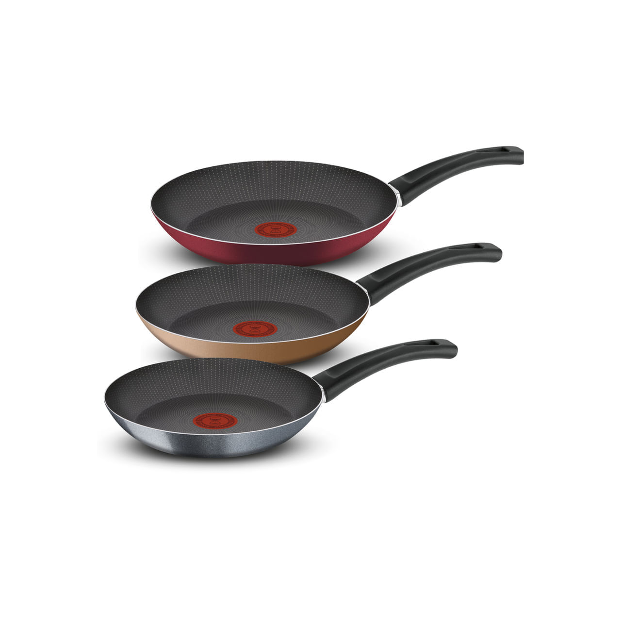 Kit de Frigideiras Rochedo Limpa Fácil Colors Menor preço em Kit de Frigideiras Rochedo Limpa Fácil Colors