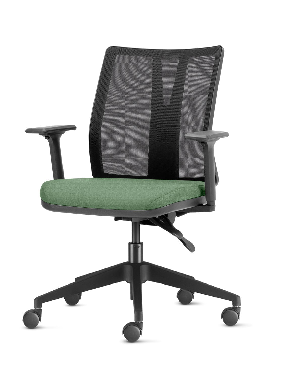 Cadeira Addit Assento Crepe Verde Menta com Base Piramidal em Nylon - 54117