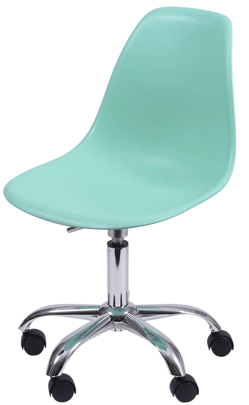 Cadeira Eames com Rodizio Polipropileno Verde Tifanny- 35835