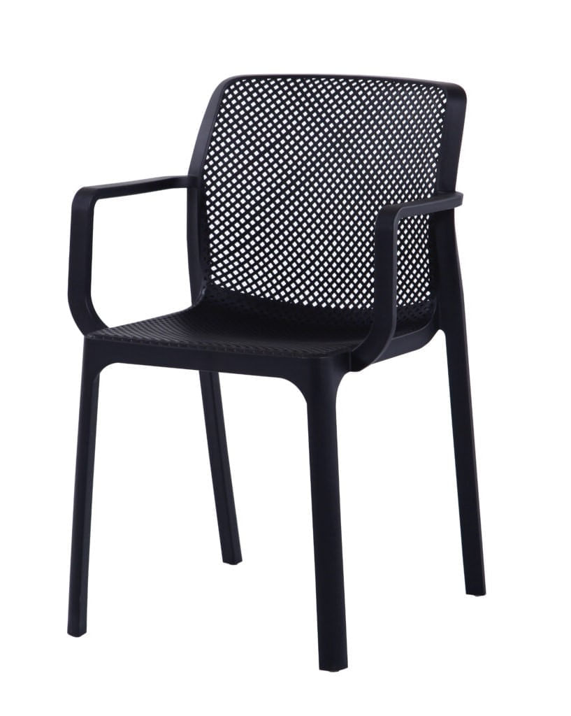 Cadeira Sardenha Preta Polipropileno 84cm - 62605