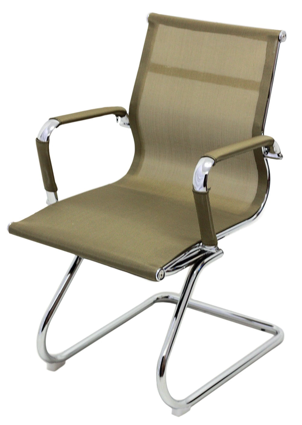 Cadeira Eames Telinha Fixa Cobre Cromada - 29081