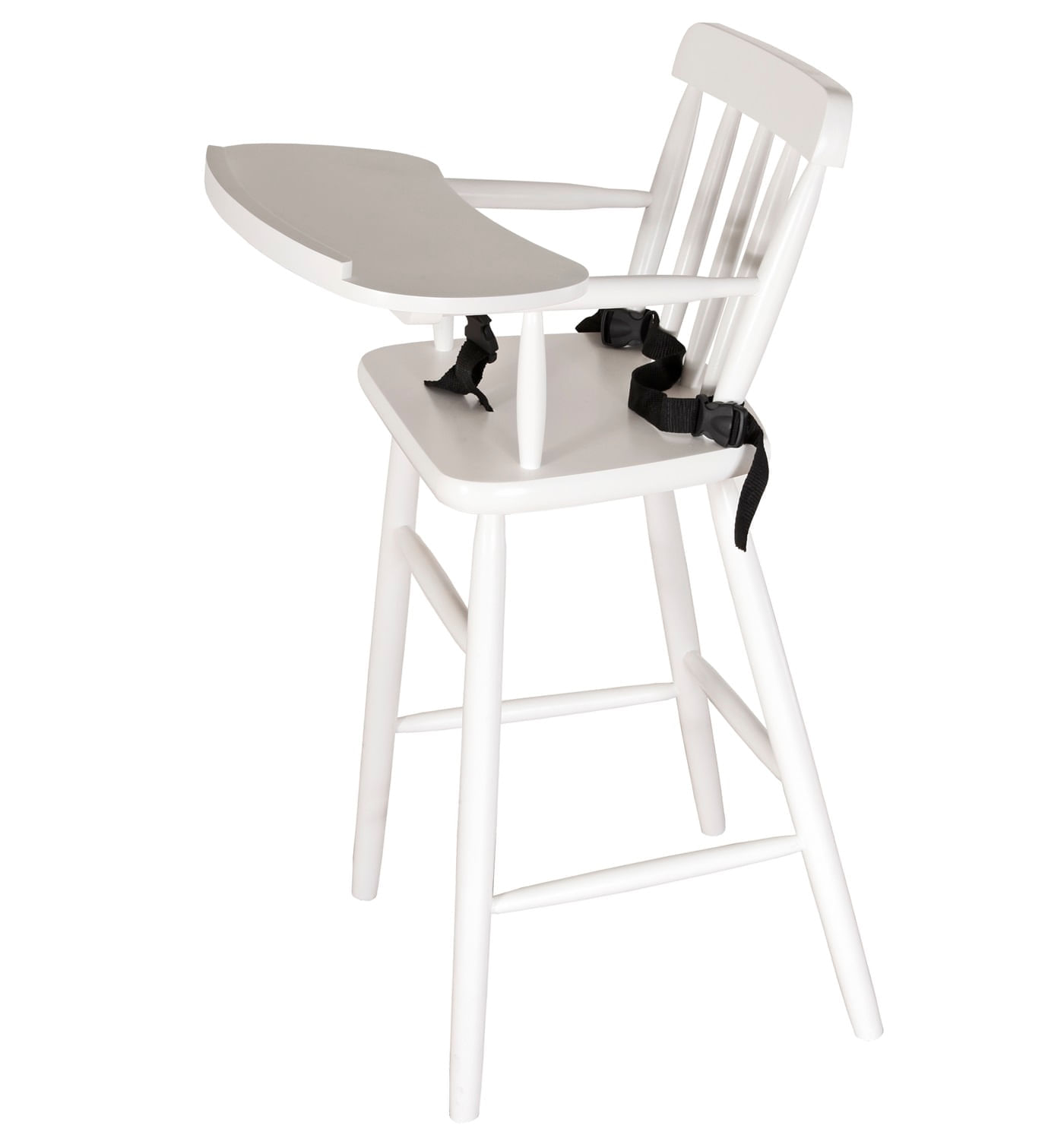 Cadeirao INFANTIL em Madeira cor Branco Fosco 93 cm (ALT) - 50381