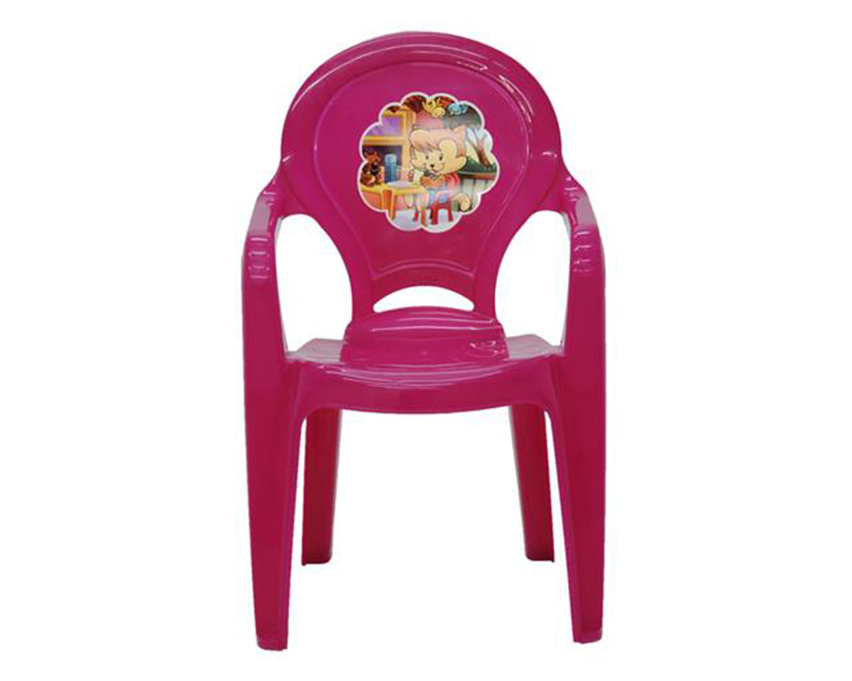 Cadeira Infantil Tramontina Catty Adesivo Rosa