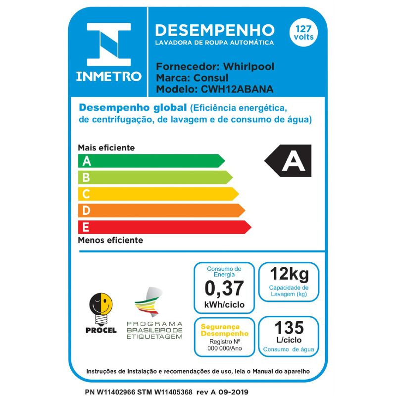 consul-lavadora-cwh12ab-selo-inmetro-110v