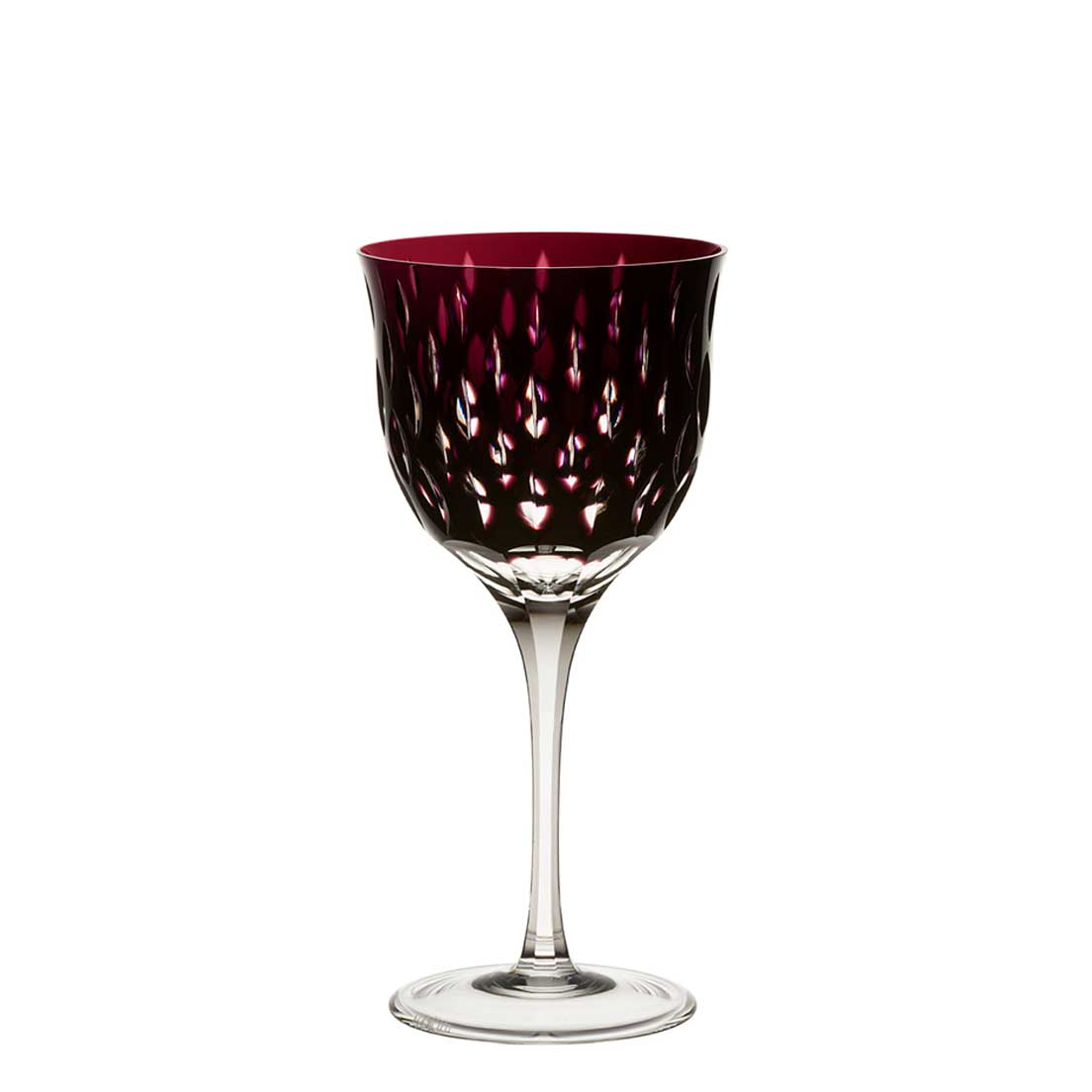 Taça para vinho tinto em cristal Strauss Overlay 225.102.152 370ml ametista