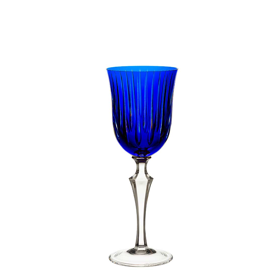Taça para vinho tinto em cristal Strauss Overlay 237.102.150 350ml azul escuro