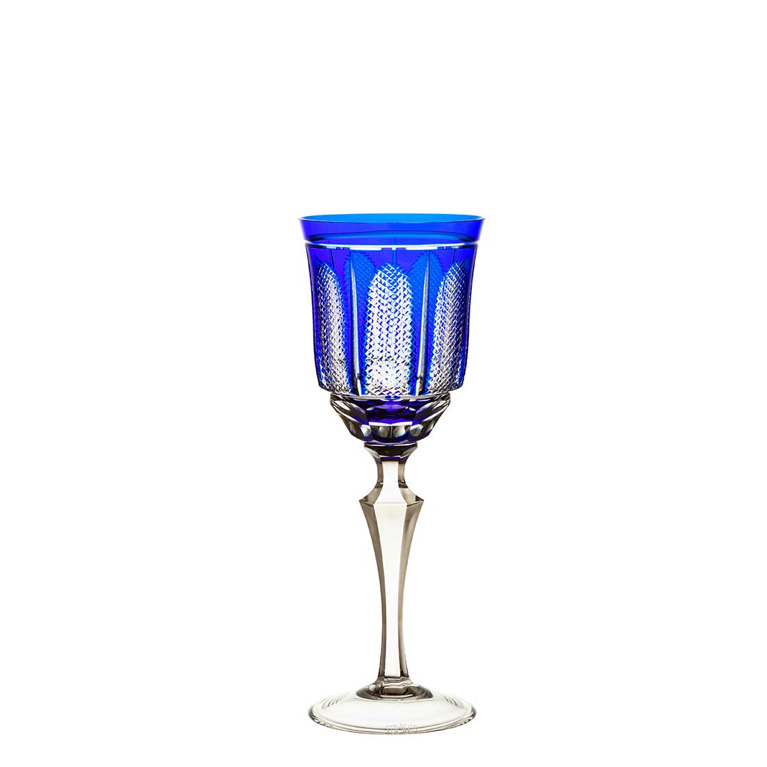 Taça para vinho branco em cristal Strauss Overlay 237.103.151 310ml azul escuro