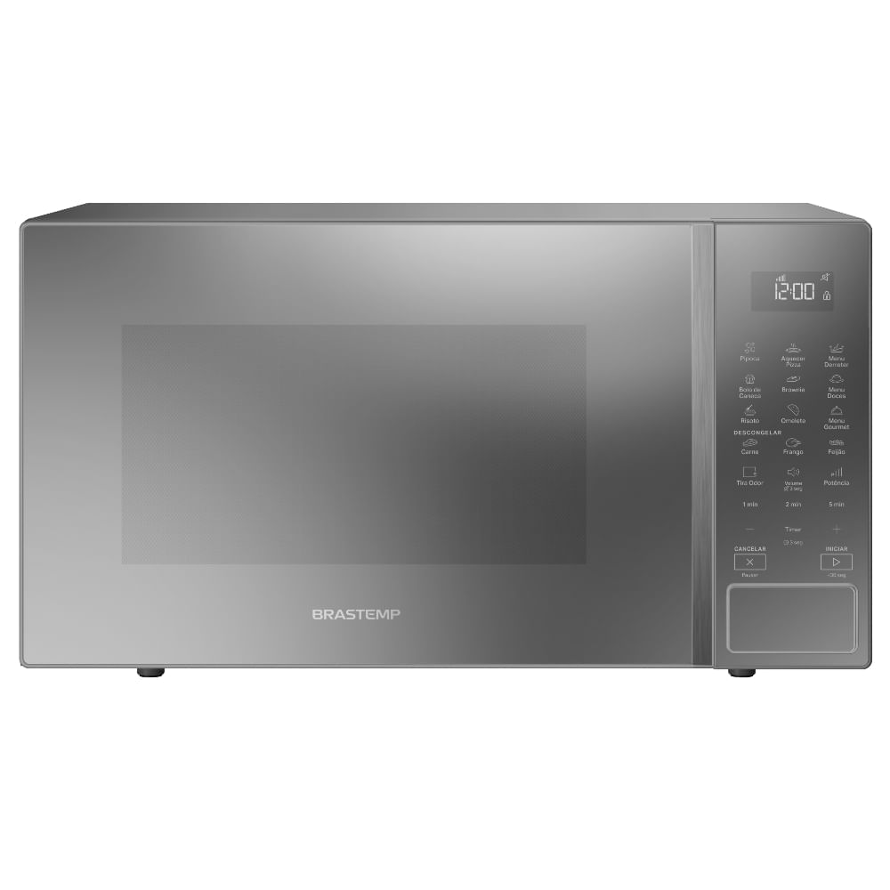 Micro-ondas Brastemp 32 Litros Cinza Espelhado com Menu Gourmet - BMS46AR Menor preço em Micro-ondas Brastemp 32 Litros Cinza Espelhado com Menu Gourmet - BMS46AR