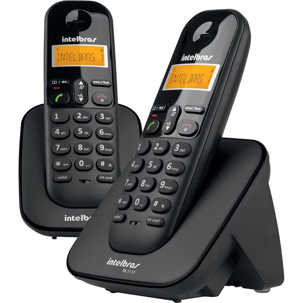 Telefone Sem Fio Intelbras TS 3112 c/ 1 Ramal+Ident. Chamadas 4123102