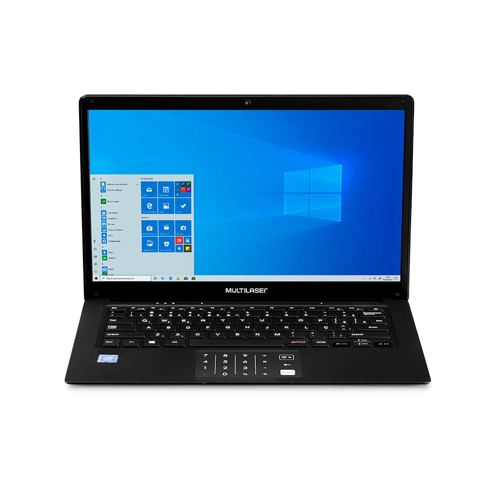 Notebook Multilaser Legacy Book Windows 10 Home Intel Pentium Quad Core Memoria 4GB 64GB, Tela 14,1 Pol. HD Preto Multilaser - PC312