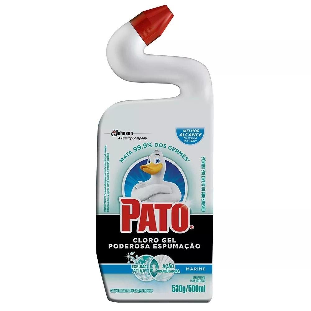 Desinfetante para Uso Geral Pato Cloro Gel Marine Poderosa Espumação 500ml
