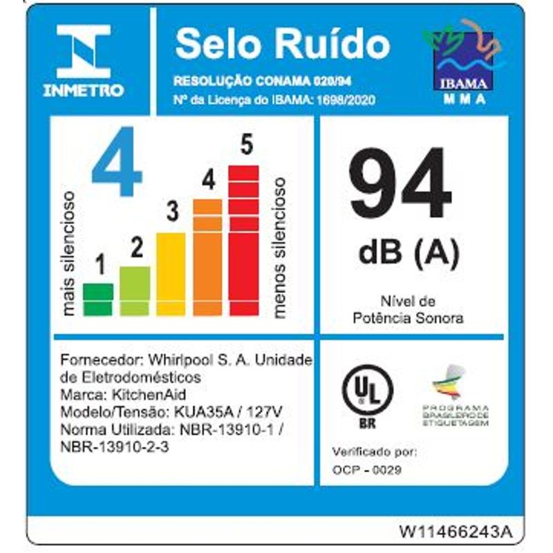 liquidficador-kitchenaid-kua35av-selo-inmetro-110v