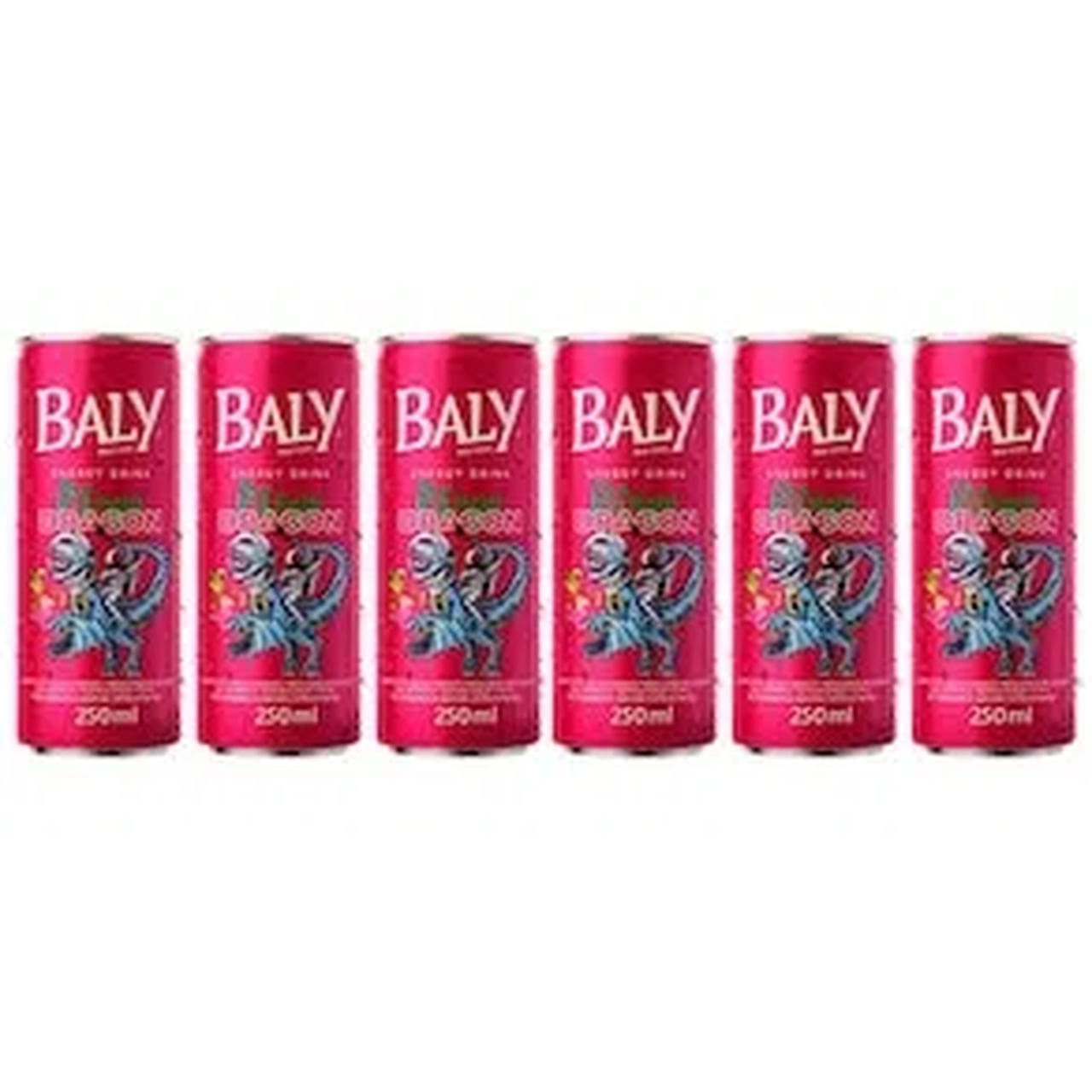 Kit 06 latas Energético Baly Pitaya Dragon Lata 250ml