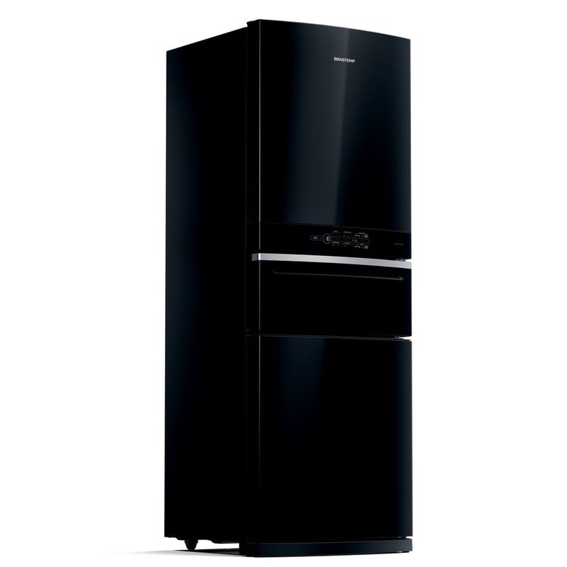 Geladeira/refrigerador 419 Litros 3 Portas Preto Control Pro - Brastemp - 220v - Bry59cebna