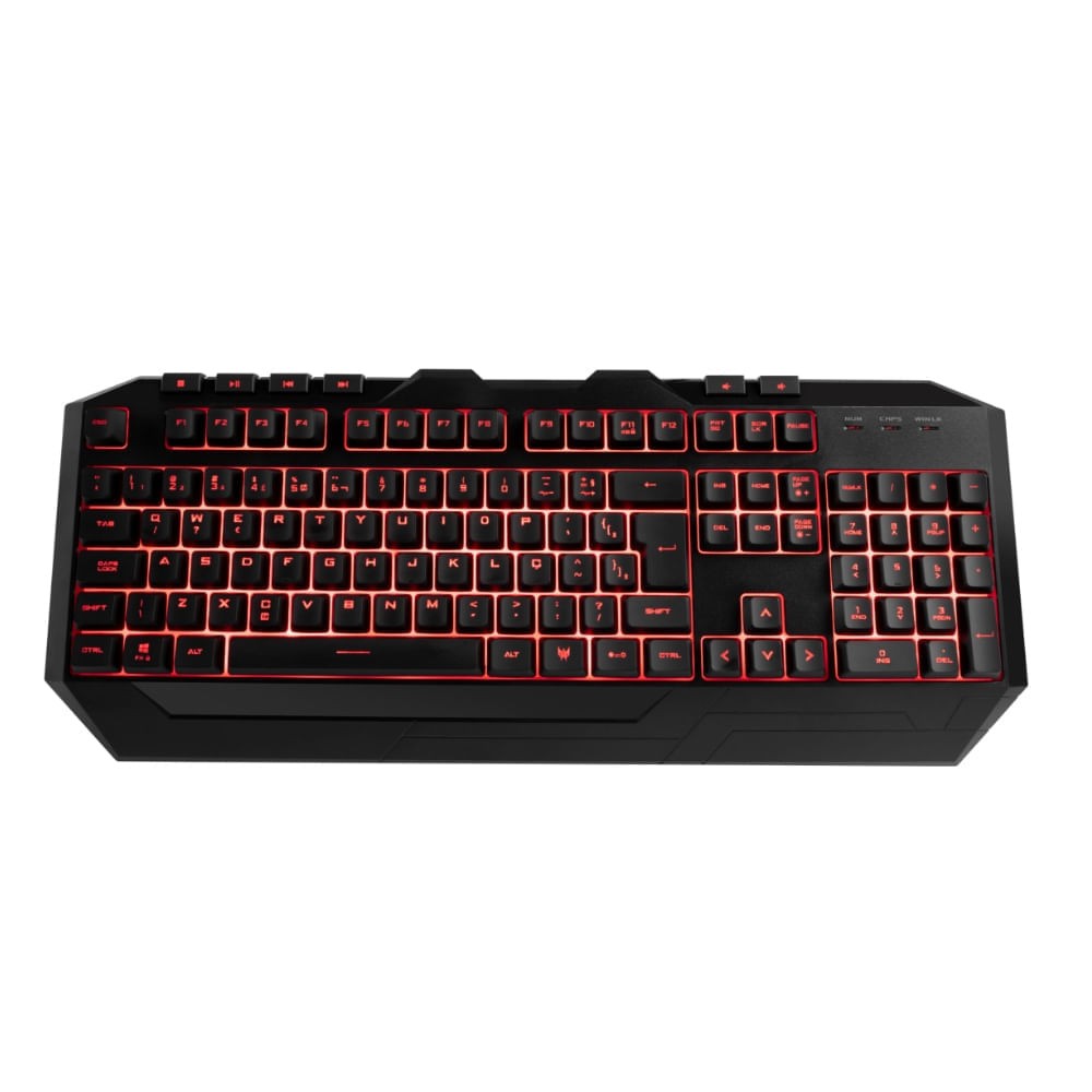 Teclado gamer retroiluminado semi-mecanico Devastator 3 Plus