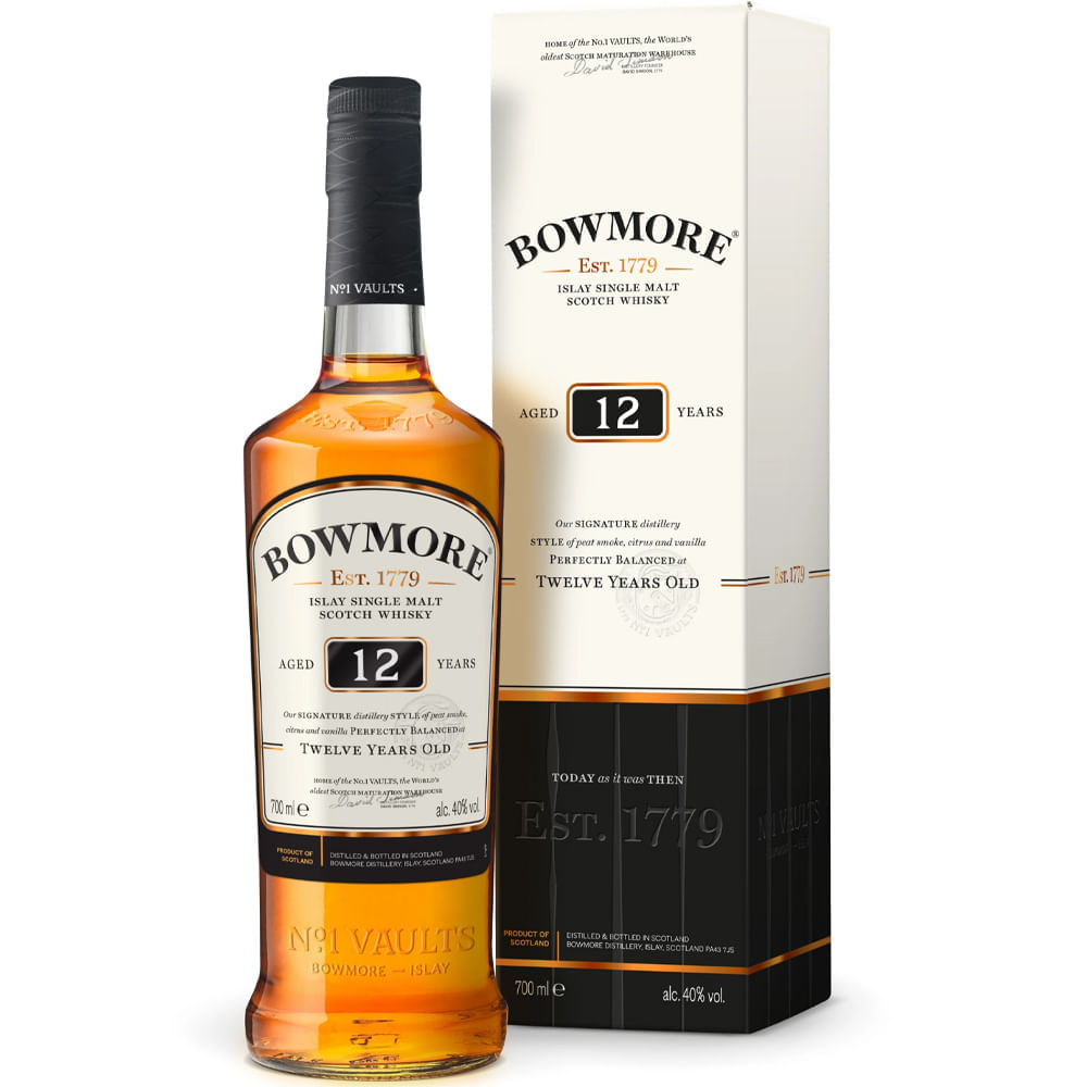 Whisky 12 Anos Bowmore 750ml