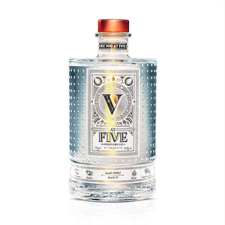 Gin London Dry At Five London Dry Gin 750ml