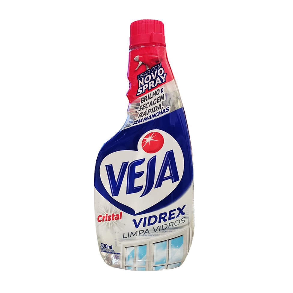 Limpa Vidros Vidrex Cristal Veja 500ml