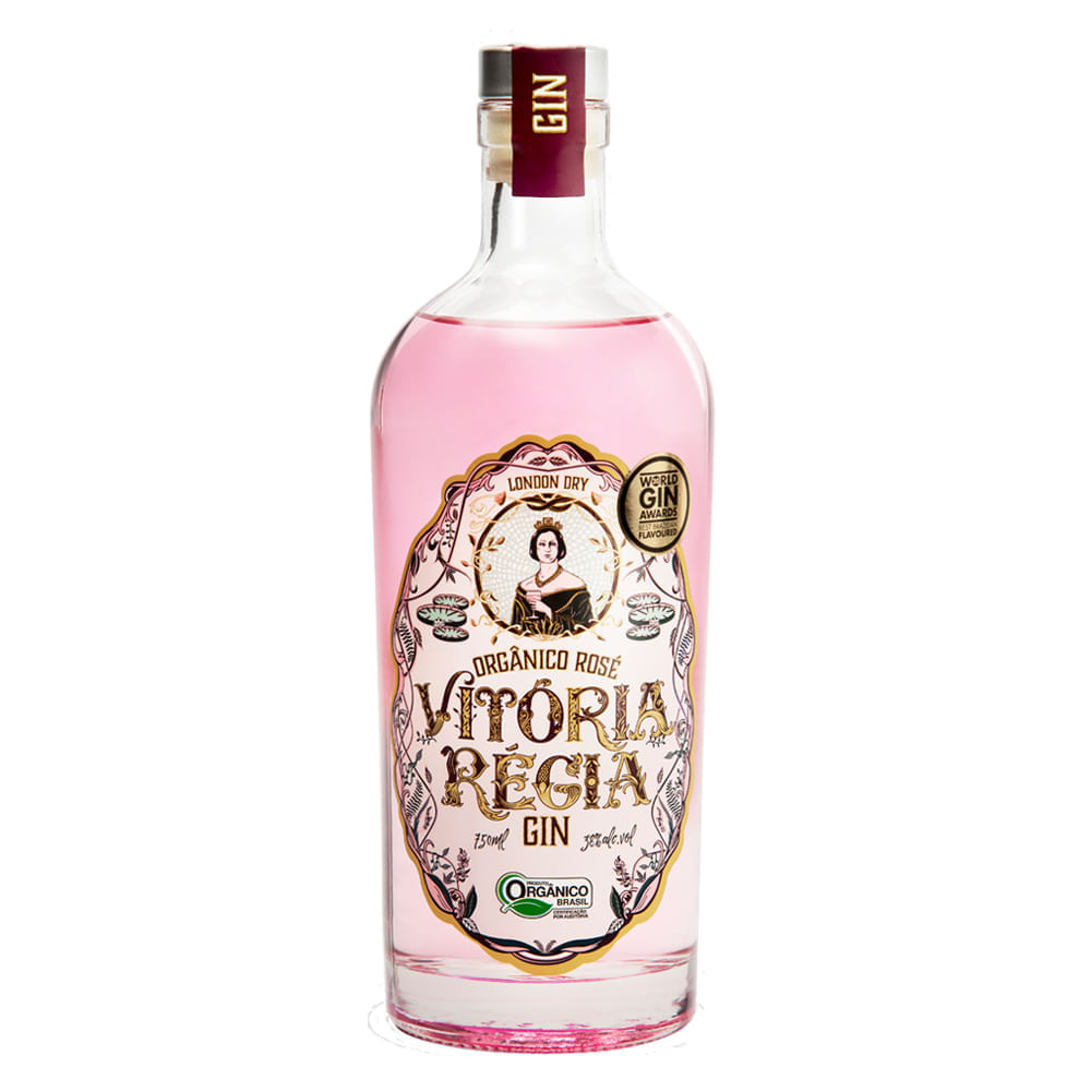 Gin Orgânico Rosé Vitória Régia 750ml