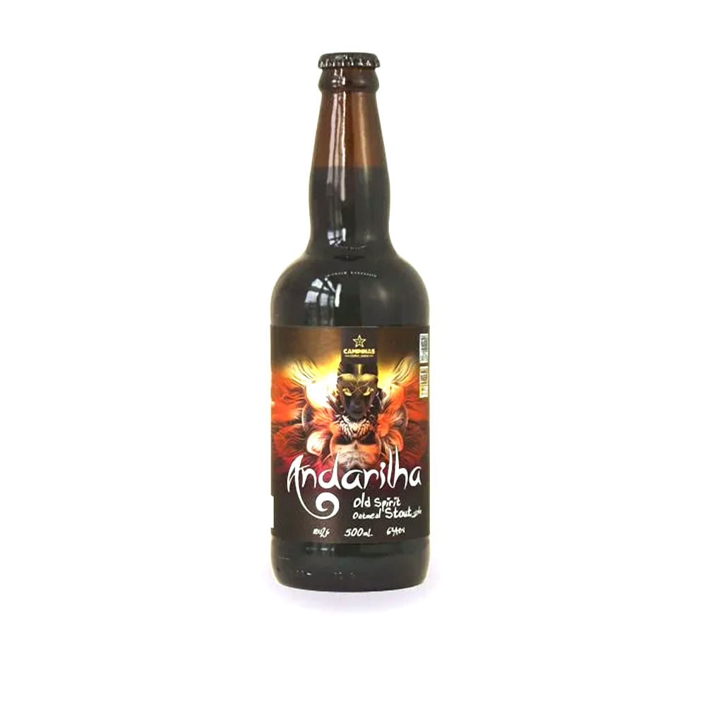 Cerveja Andarilha Old Spirit Oatmeal Stout Cervejaria Campinas 500ml