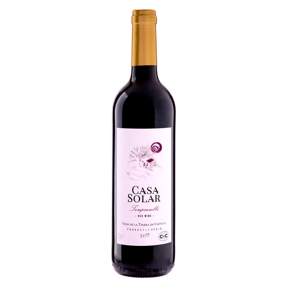 Vinho Tinto Tempranillo Jovem Casa Solar 750ml