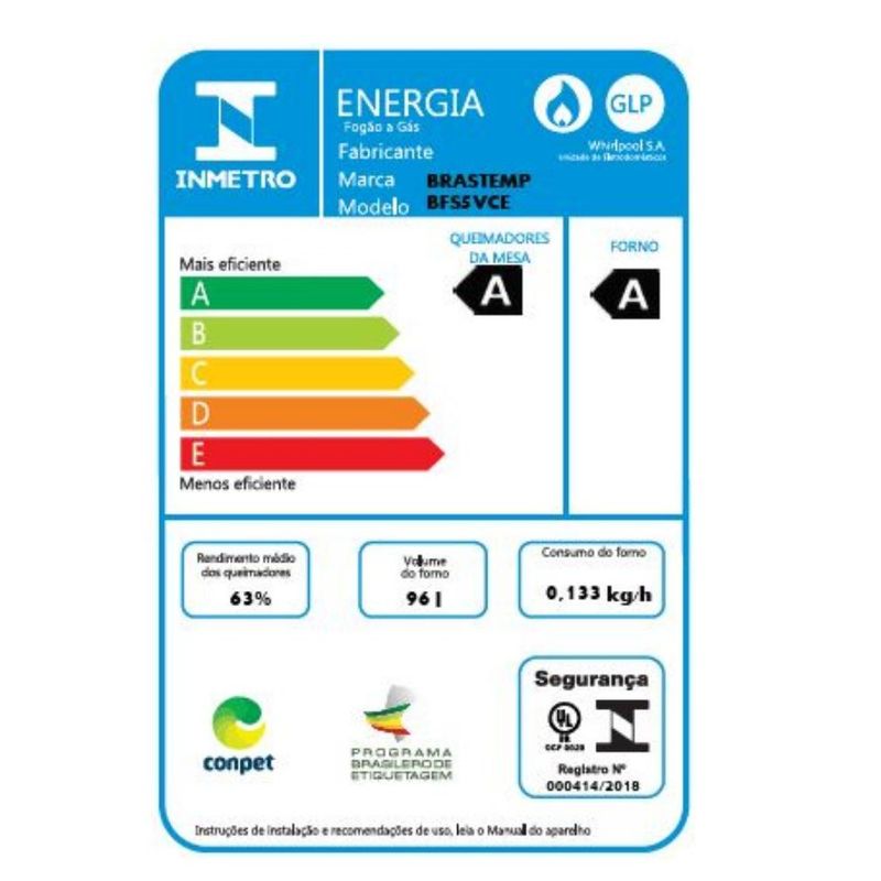 fogao-brastemp--selo-inmetro-bivolt