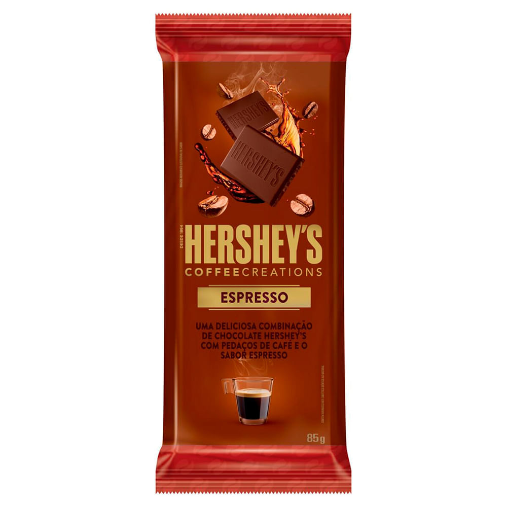 Chocolate Meio Amargo Sabor Café Expresso Hershey's 85g