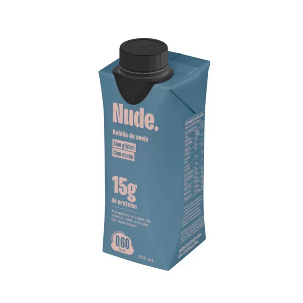 Bebida de Aveia com Cacau Sem Glúten Nude 250ml