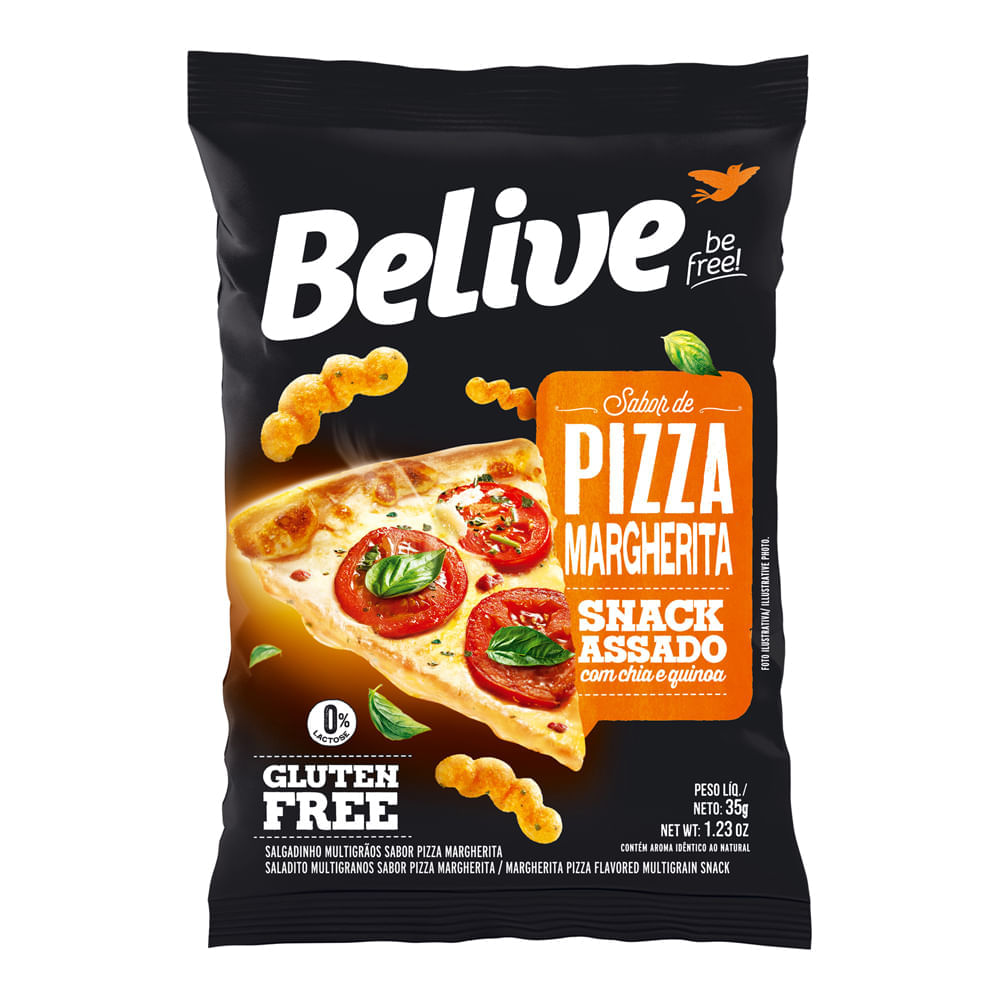 Snacks Belive Sem Glúten Margherita 35g