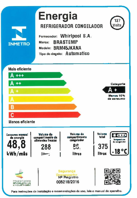 Brastemp_Geladeira_BRM45JK_Selo_Inmetro_127v