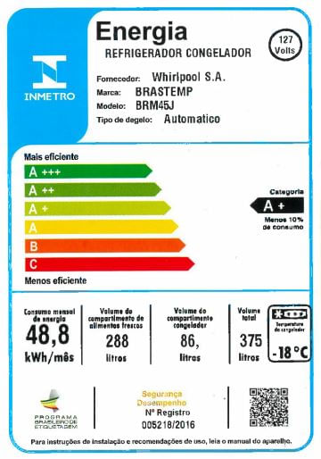 Brastemp_Geladeira_BRM45JB_Selo_Inmetro_127v