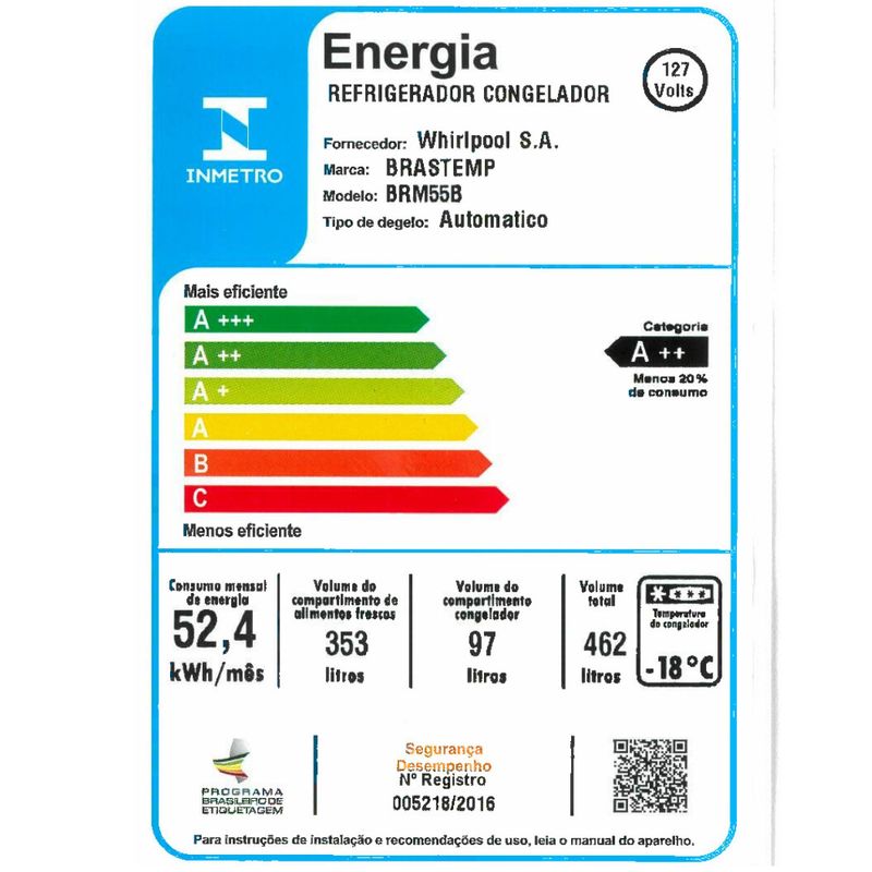 Brastemp_Geladeira_BRM55BK_Selo_Inmetro_110v