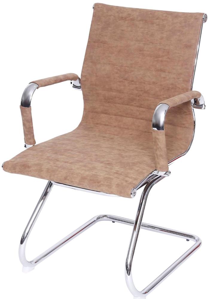 Cadeira Escritorio Eames Fixa Courissimo Retro Castanho - 37615