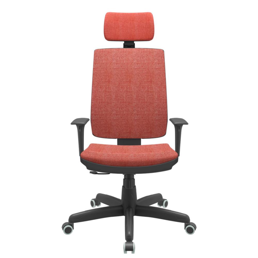 Cadeira Office Brizza Soft Concept Rosé RelaxPlax Com Encosto Cabeça Base Standard 126cm - 63494